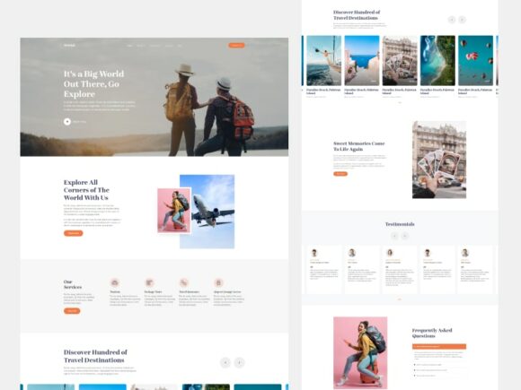 Sterial: Free Bootstrap Template for Travel Agencies