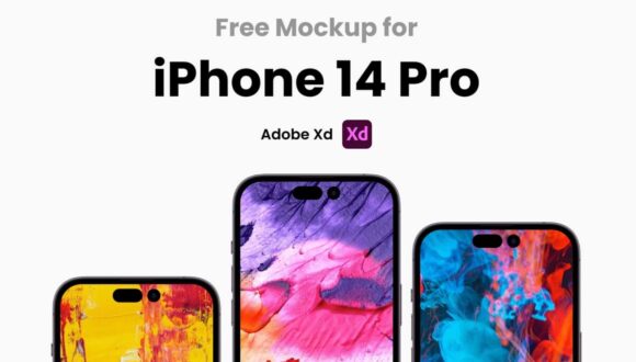 Free iPhone mockup for Adobe Xd