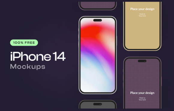 iPhone 14 Mockups (100% Free) Figma