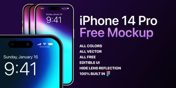 Simple iPhone 14 Pro Mockup by Tom Butler