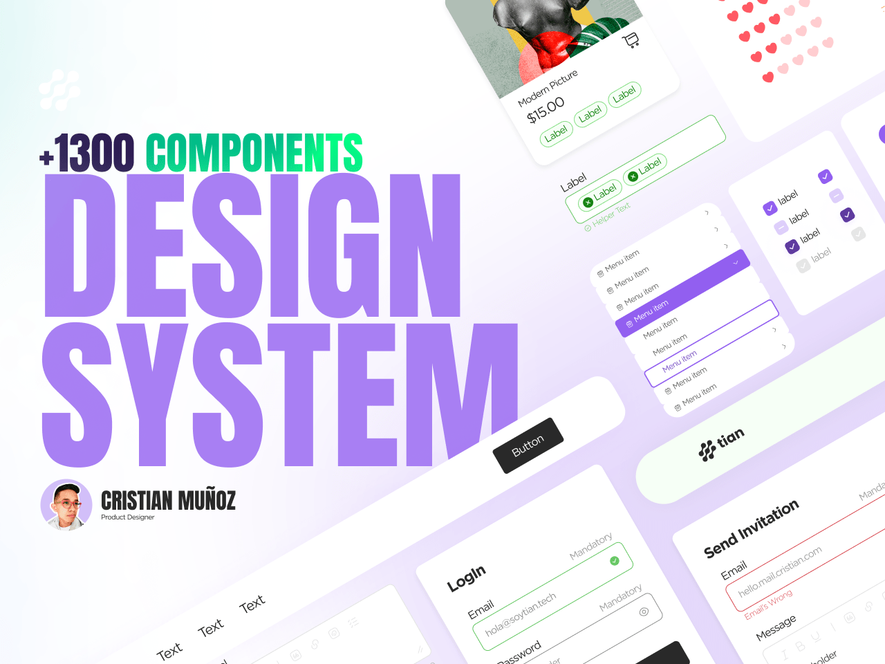 Free Design System for Figma (+1300 Components) - Freebiesbug