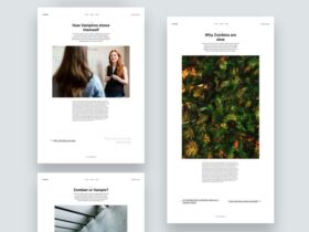 Brook: Free minimal HTML template for blogs
