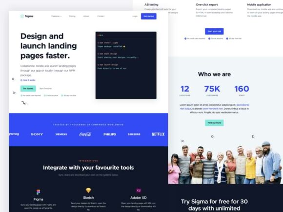 Sigma: Business & SaaS HTML Template