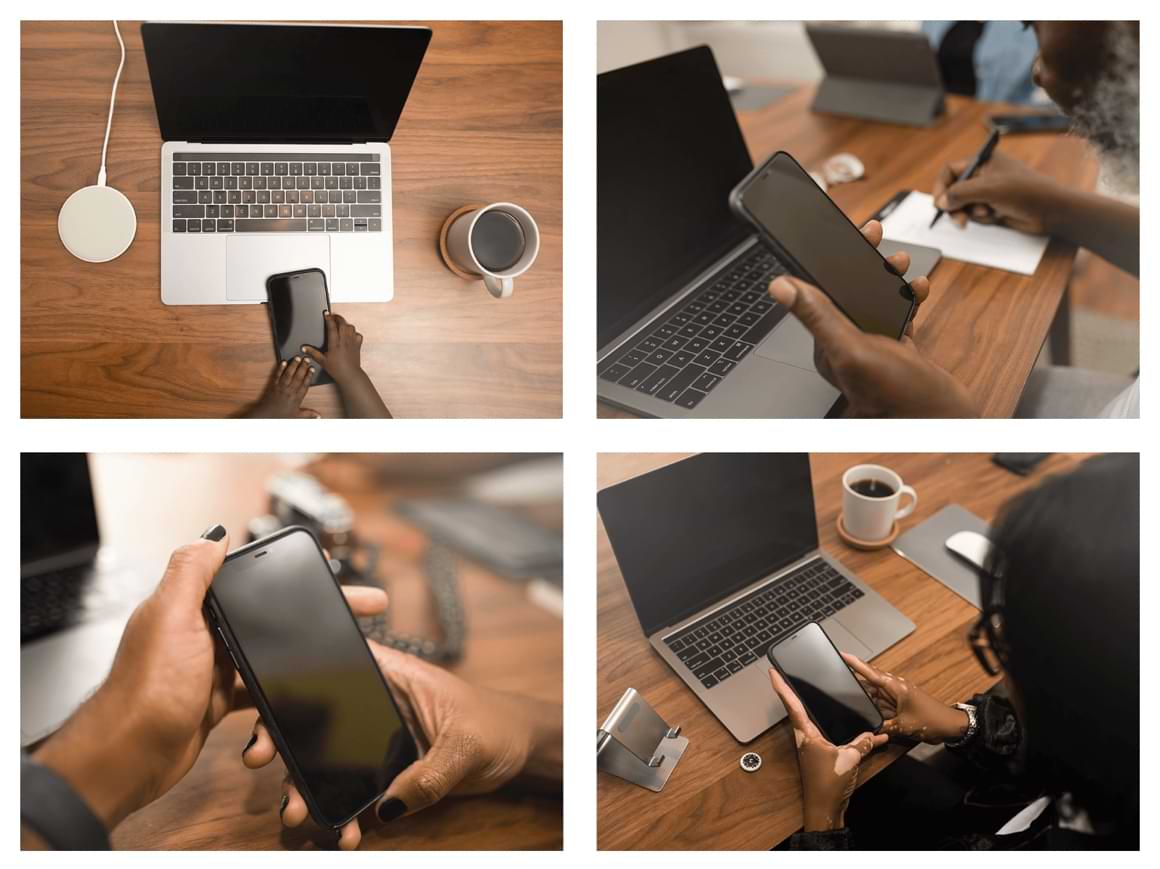 All Hands Free iPhone and Macbook mockups Freebiesbug