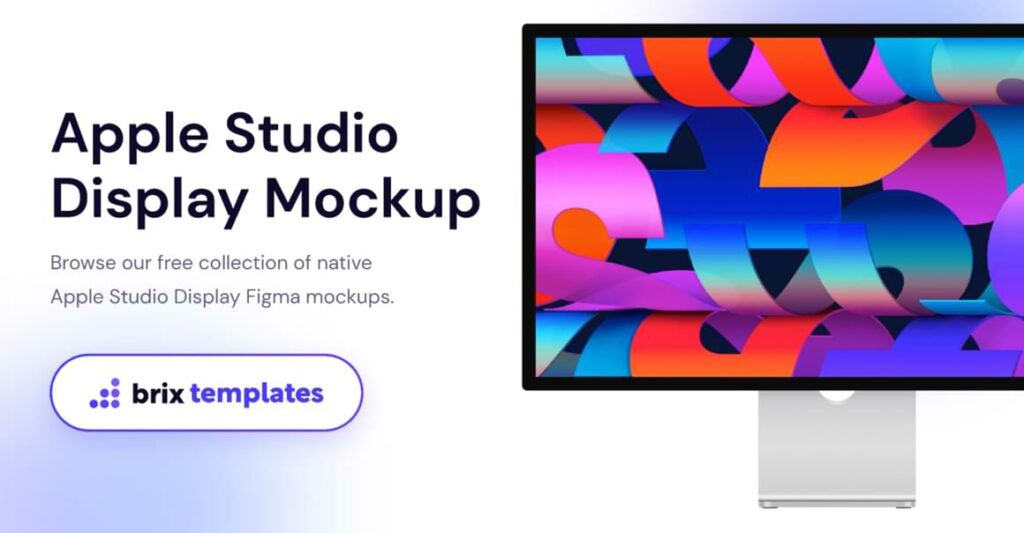 Apple Studio Display Mockups [PSD, Sketch, Figma] - Freebiesbug