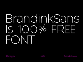 Brandink Sans: Free for Commercial Use Font
