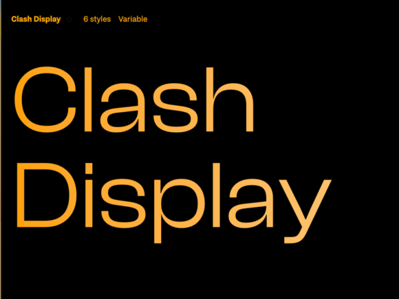 Clash Display: Free Grotesk Font in 6 weights