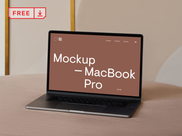 Free photorealistic Macbook Pro mockup