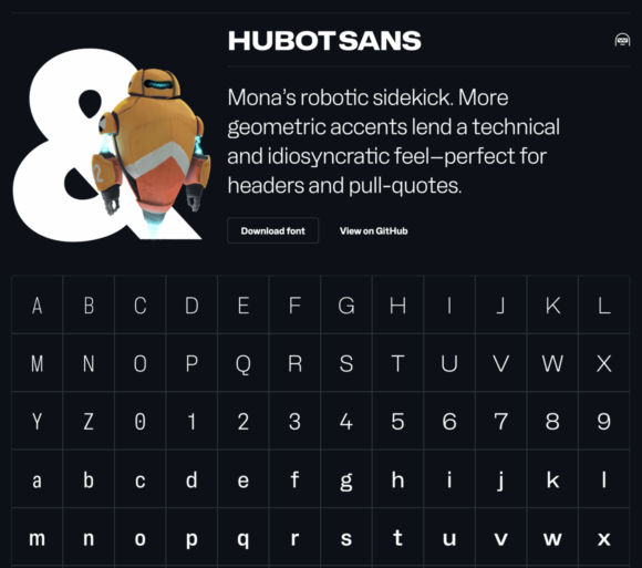 Hubot Sans preview