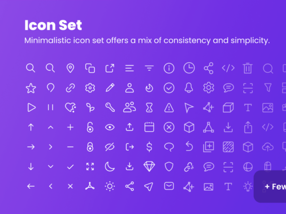 280 Free Icons in two styles for Figma