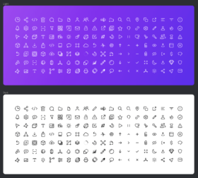 280 Free Icons in two styles for Figma - Freebiesbug