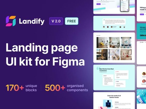 Landify: UI Kit for creating beautiful Landing Pages