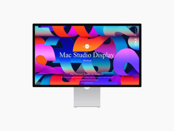 Mac Studio Display Mockup PSD