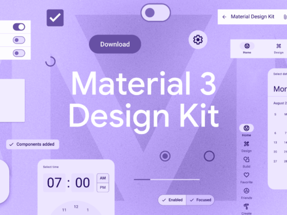 Material 3: Design UI Kit for Figma