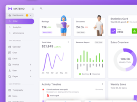 Materio: Free Admin Template [React, Vue, Laravel]