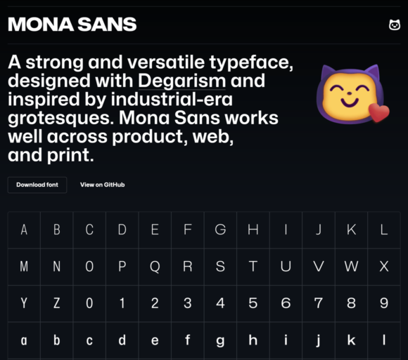 Mona Sans preview