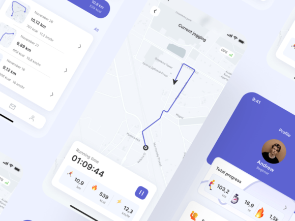 Running App Design Template