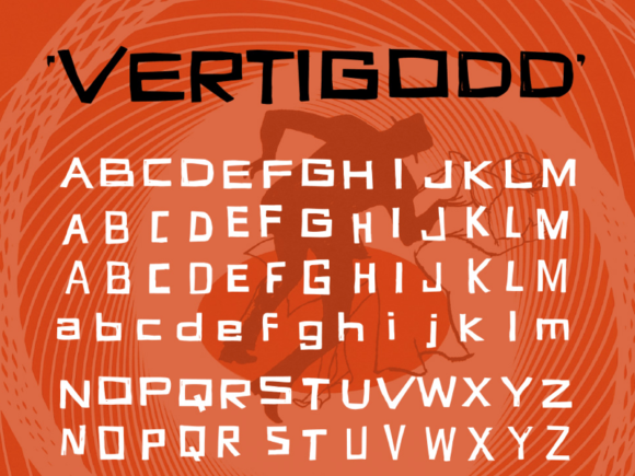 Vertigodd: Free font inspired to Hitchcock's movie