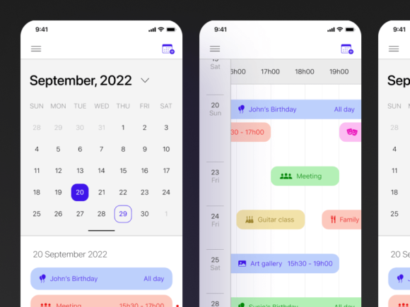 Calendar App Template Sketch freebie - Download free resource for Sketch -  Sketch App Sources