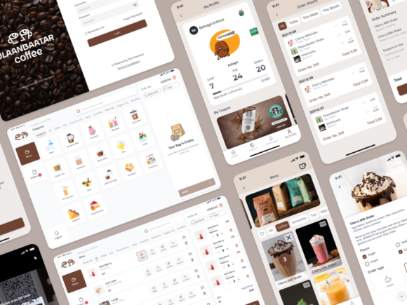 Coffee Ordering App: Free mobile UI kit
