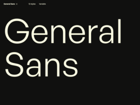 General Sans: Free Rationalist Sans Serif Typeface