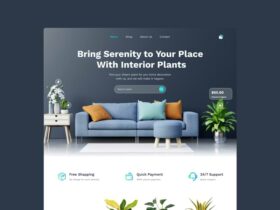 PlantShop: Landing Template for Plant Ecommerce