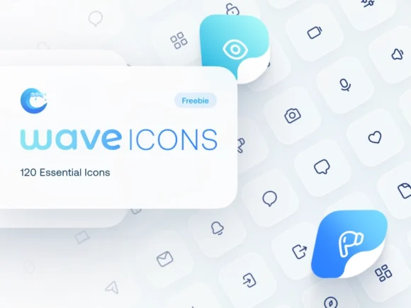 Wave Icons: 120 Free Essential Icons