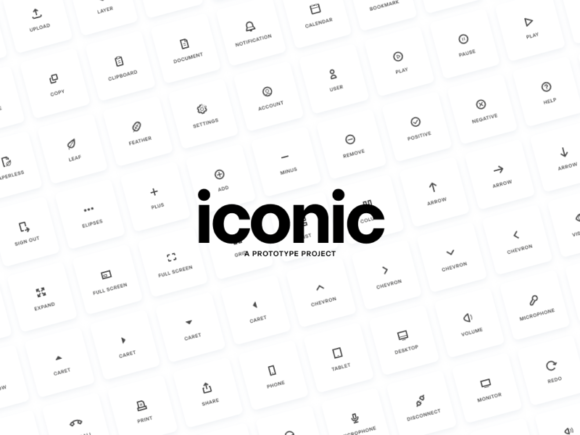 Iconic: Free set of 140 vector icons for UI