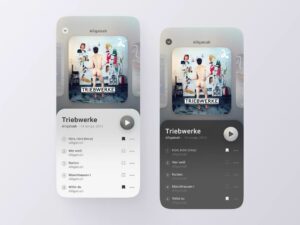 Music Player App for Figma - Freebiesbug