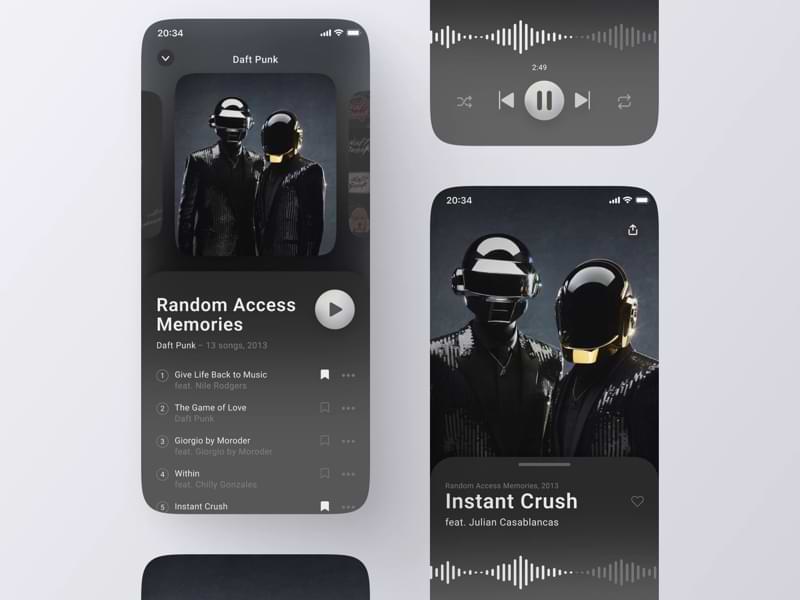 Music Player App for Figma
