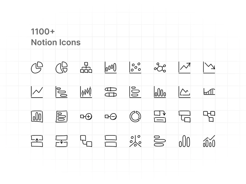 Free set of 200 Notion icons