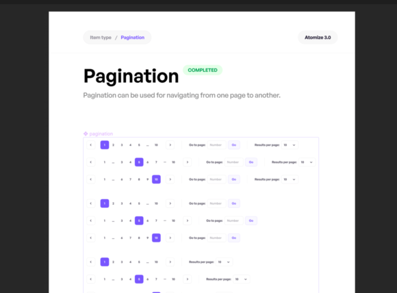 Pagination components