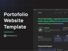 Dark Portfolio Website Template - Design + Code