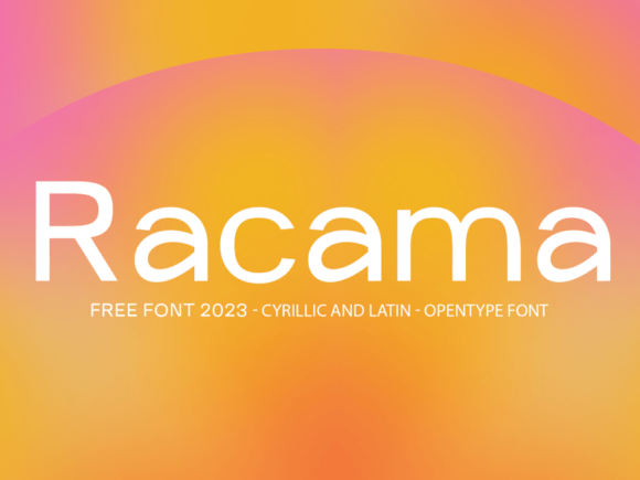 Racama free font