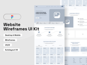 Free Website Wireframe UI Kit
