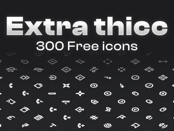 Extra Thicc: 300 Free Vector Icons