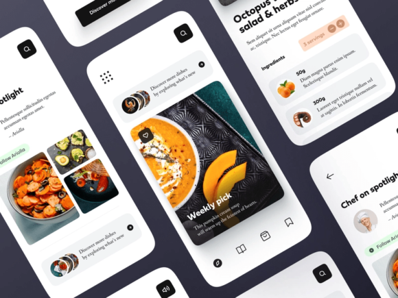 Food Recipe App Design