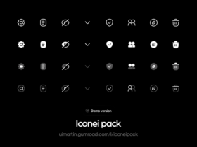Iconei: 280 Free Icons for Beautiful UIs