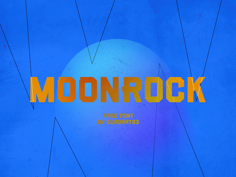 Moonrock: Free Futuristic Font