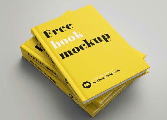 Yellow book mockup