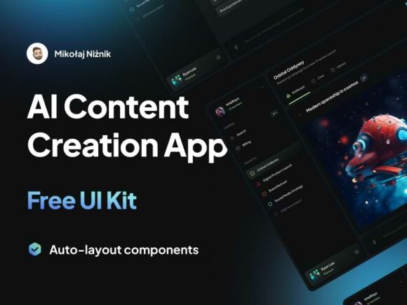 Artificium: Free UI Kit for AI Content Creation App
