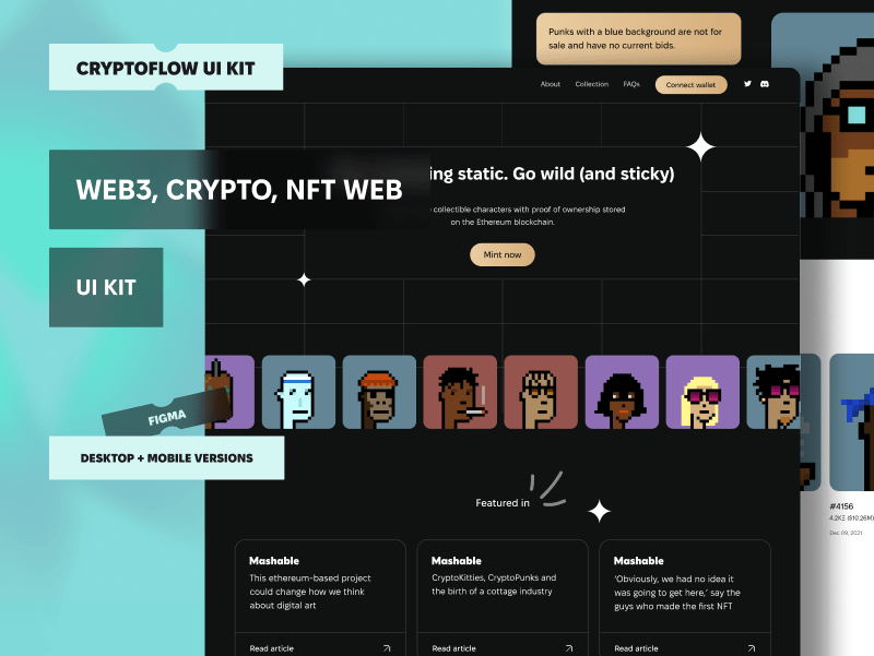 Free Landing Page Template for Web3, Crypto & NFT