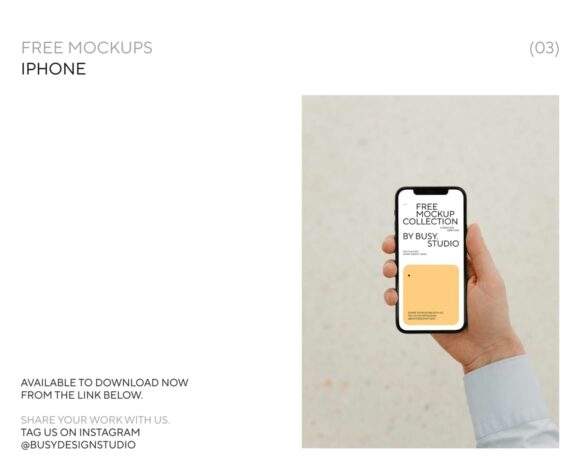 Free iPhone PSD mockup