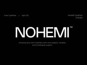 Nohemi: Free sans serif typeface in 9 weights