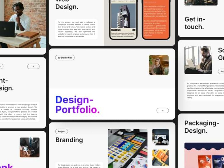 Free Portfolio Template for Figma - Freebiesbug