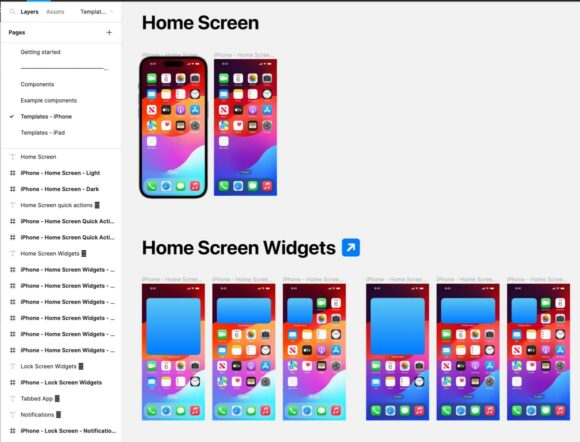 A preview of the official iOS17 UI kit