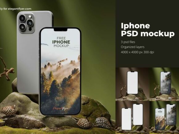 Free ultra-realistic iPhone mockups
