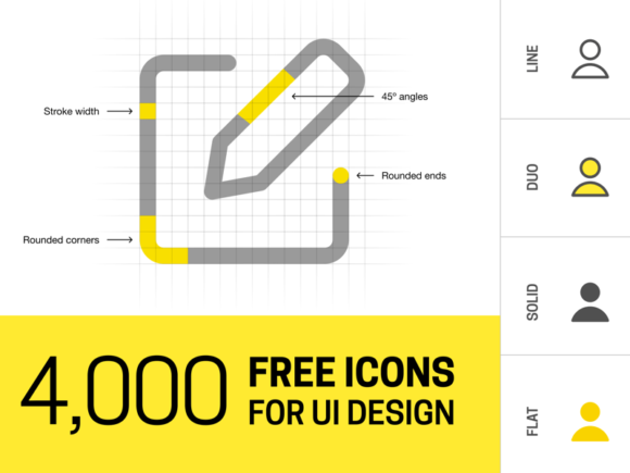 Free Collection of 4,000 Open Source Icons