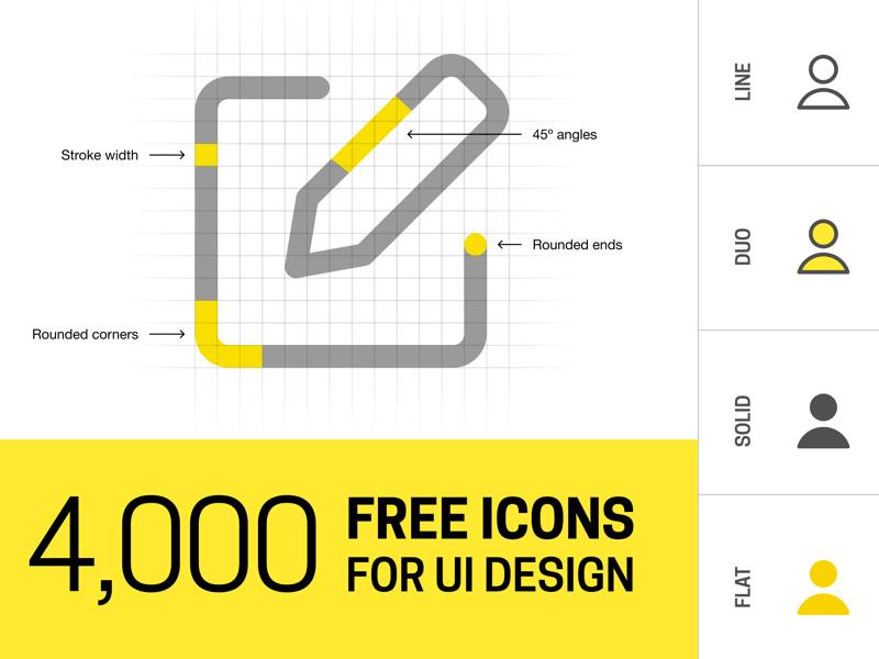 Free Collection of 4,000 Open Source Icons