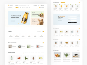 Free Bootstrap Template for Food and Groceries Stores